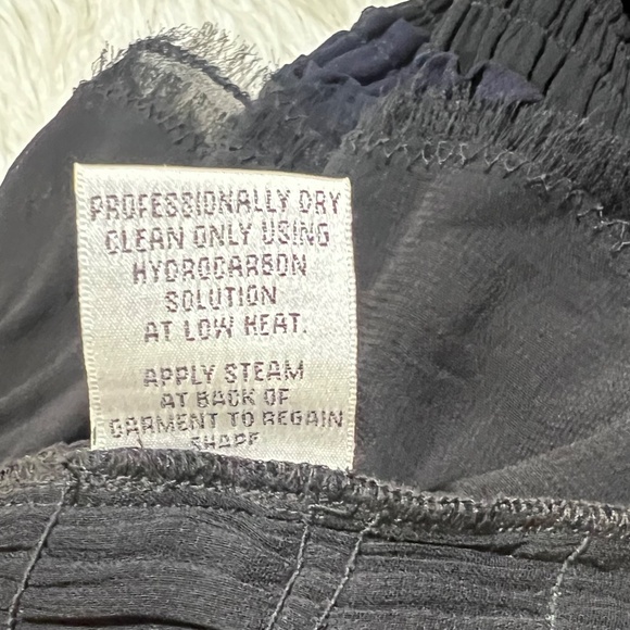 EUC. Vintage [Yoana Baraschi] Navy & Black Ruffled Y2K Tiered Mini Dress | Small - Picture 8 of 13